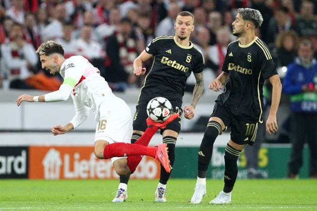 Atakan Karazor - Albion Rrahmani , VfB Stuttgart - Sparta Prag, Uefa Champions League , Fußball , in der MHP Arena, Stuttgart, Baden-Württemberg , Deutschland . Oktober 01, 2024 - Photo by: Davide Elias Ipa Photo Pressefoto DENL Copyright: xx