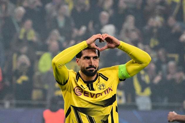 Goal celebration for 1 0 by Emre Can 23 Borussia Dortmund , Borussia Dortmund vs Celtic Glasgow, Soccer, Champions League, Matchday 2, 01 10 2024 Dortmund Nordrhein Westfalen Germany Copyright: xkolbert-press MarcxNiemeyerx