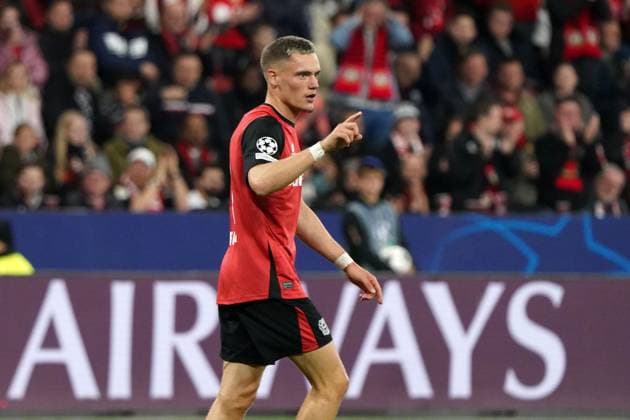 Football, UEFA Champions League 2024 2025, Bayer 04 Leverkusen AC Milan 01 10 2024 Bayarena Leverkusen, Florian Wirtz , Bayer 04 Leverkusen, Action, Single image,