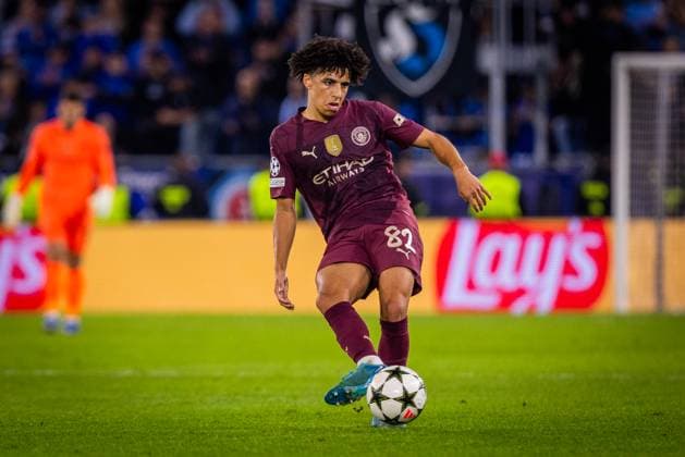 SLOVAN BRATISLAVA - MANCHESTER CITY Rico Lewis of Man City during the UEFA Champions League, league stage match between SK Slovan Bratislava and Manchester City. Bratislava, Slovakia, October 01, 2024. PUBLICATION NOT IN SLOVAKIA Copyright: xx slovanbratislava_manchestercity_championsleague157