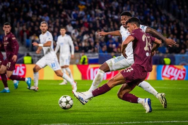 SLOVAN BRATISLAVA - MANCHESTER CITY Matheus Nunes of Man City during the UEFA Champions League, league stage match between SK Slovan Bratislava and Manchester City. Bratislava, Slovakia, October 01, 2024. PUBLICATION NOT IN SLOVAKIA Copyright: xx slovanbratislava_manchestercity_championsleague_last024