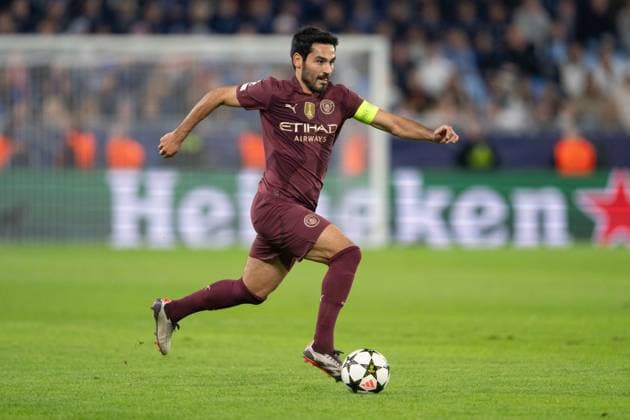 Ilkay Gundogan during UEFA Champions league match, SK Slovan Bratislava - Manchester City , 01. october 2024 Copyright: xMICHALxFAJT,ZOSPORTU.SKx DSC_2251