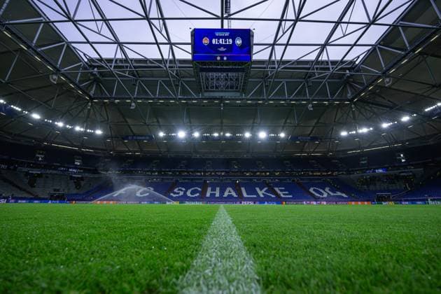 02 10 2024, Football, Champions League, Matchday 2, Season 2024 2025, Shakhtar Donetsk Atalanta Bergamo, Veltins Arena interior, xRHR PHOTO TKx Copyright: RHR-FOTOx RHR-FOTO TK