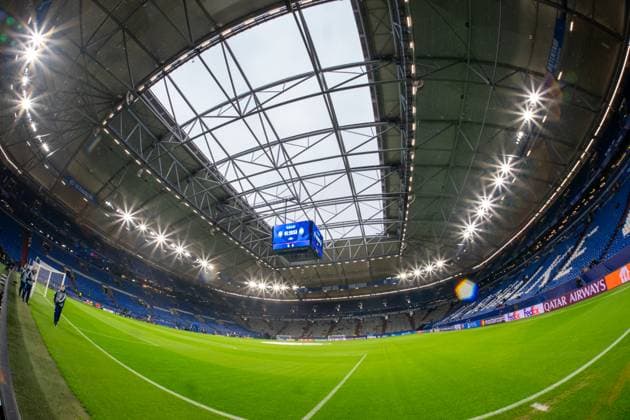 2024-10-02 FC Shakhtar Donetsk v Atalanta BC - UEFA Champions League 2024 25 League Phase MD2 GELSENKIRCHEN, GERMANY - OCTOBER 2: A general interior overview during the UEFA Champions League 2024 25 League Phase MD2 match between FC Shakhtar Donetsk and Atalanta BC at Arena AufSchalke on October 2, 2024 in Gelsenkirchen, Germany. (Photo by Joris Verwijst BSR Agency) Gelsenkirchen Germany Content not available for redistribution in The Netherlands directly or indirectly through any third parties. Copyright: xBSRxAgencyx