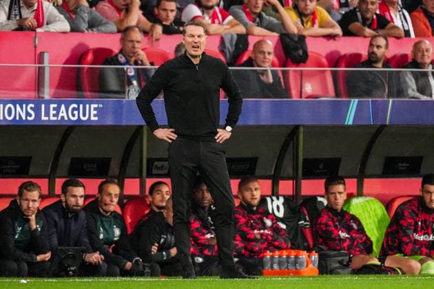 UEFA Champions League: Girona FC v Feyenoord Girona - Feyenoord coach Brian Priske during the second round of new format of the UEFA Champions League 2024 2025. The match is set between Girona FC and Feyenoord at Estadi Montilivi on 2 October 2024 in Girona, Spain. Copyright: xYannickxVerhoevenx