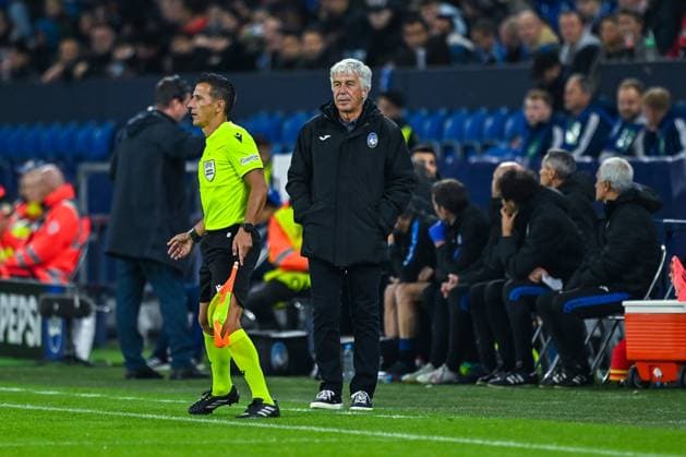 02 10 2024, Football, Champions League, Matchday 2, Season 2024 2025, Shakhtar Donetsk Atalanta Bergamo, Coach Gian Piero Gasperini Atalanta Bergamo xRHR PHOTO TKx Copyright: RHR-FOTOx RHR-FOTO TK