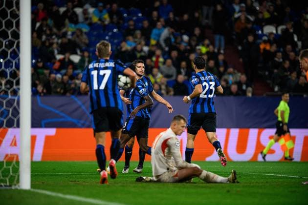 GELSENKIRCHEN, GERMANY - 2 OCTOBER, 2024: Berat Djimsiti, The UEFA Champions League match between FC Shakhtar Donetsk vs Atalanta BC Bergamo at Veltins Arena  Copyright: xVItaliixKliuievx