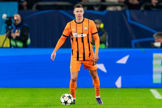2024-10-02 FC Shakhtar Donetsk v Atalanta BC - UEFA Champions League 2024 25 League Phase MD2 GELSENKIRCHEN, GERMANY - OCTOBER 2: Mykola Matviyenko of FC Shakhtar Donetsk in action during the UEFA Champions League 2024 25 League Phase MD2 match between FC Shakhtar Donetsk and Atalanta BC at Arena AufSchalke on October 2, 2024 in Gelsenkirchen, Germany. (Photo by Joris Verwijst BSR Agency) Gelsenkirchen Germany Content not available for redistribution in The Netherlands directly or indirectly through any third parties. Copyright: xBSRxAgencyx