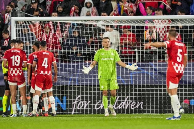 UEFA Champions League: Girona FC v Feyenoord Girona - Feyenoord keeper Timon Wellenreuther during the second round of new format of the UEFA Champions League 2024 2025. The match is set between Girona FC and Feyenoord at Estadi Montilivi on 2 October 2024 in Girona, Spain. Copyright: xTomxBodex