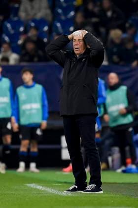 Coach Gian Piero Gasperini Atalanta Bergamo gestures, UEFA Champions League 2024 25 League Phase MD2, FC Shakhtar Donetsk v Atalanta BC, Veltins Arena, 02 10 2024, Gelsenkirchen, Germany Defodi 067 SCDATB20241002 099 Defodi-067