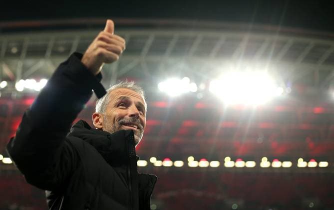02 10 2024, Football UEFA Champions League 2024 2025, Matchday 2, RB Leipzig Juventus Turin, at Red Bull Arena Leipzig Coach Marco Rose RB Leipzig DFL and DFB regulations prohibit any use of photographs as image sequences and or quasi video