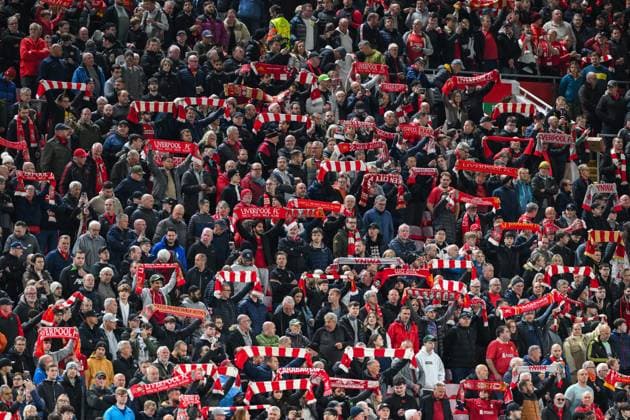 UEFA Champions League - League Stage Liverpool v Bologna Liverpool fans sing ˜you™ll never walk alone™ prior to the UEFA Champions League - League Stage match Liverpool vs Bologna at Anfield, Liverpool, United Kingdom, 2nd October 2024 (Photo by Craig Thomas News Images) Liverpool Anfield Merseyside United Kingdom Copyright: xCraigxThomas NewsxImagesx