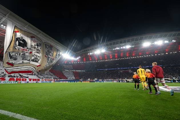 RB Leipzig fans choreo during UEFA Champions league match, RB Leipzig - Juventus Turin , 01. october 2024 Copyright: xMICHALxFAJT,ZOSPORTU.SKx FAJ_6052