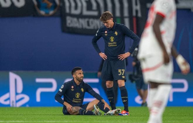 Football, Men, Season 2024 2025, Champions League League Phase, Matchday 2 , RB Leipzig Juventus Turin, v l Nico Gonzalez Juventus Turin , Nicolo Savona Juventus Turin , 02 10 2024, Copyright: xSebastianxRäppold MatthiasxKochx