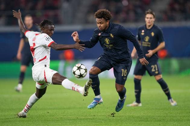 Weston McKennie in the battle during UEFA Champions league match, RB Leipzig - Juventus Turin , 01. october 2024 Copyright: xMICHALxFAJT,ZOSPORTU.SKx DSC_3423