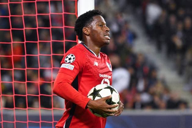 Jonathan David ( 9 - Lille ) looks dejected during the UEFA Champions League match between Lille OSC and Real Madrid CF at Stade Pierre Mauroy on October 02, 2024 in Lille, France. ( Photo by federico pestellini panoramic ) - FOOTBALL : Lille vs Real Madrid - Ligue des Champions - 02 10 2024 FedericoPestellini Panoramic 
