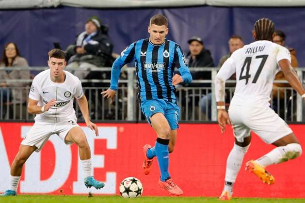Sturm Graz v Club Brugge - UEFA Champions League KLAGENFURT, AUSTRIA - OCTOBER 02 : Tzolis Christos forward of Club Brugge pictured during the UEFA Champions League phase matchday 2 match between Sturm Graz and Club Brugge at the Worthersee Stadion on October 2, 2024 in Klagenfurt, Austria, 02 10 2024 Klagenfurt Austria  Copyright: xJanxDexMeuleneirx