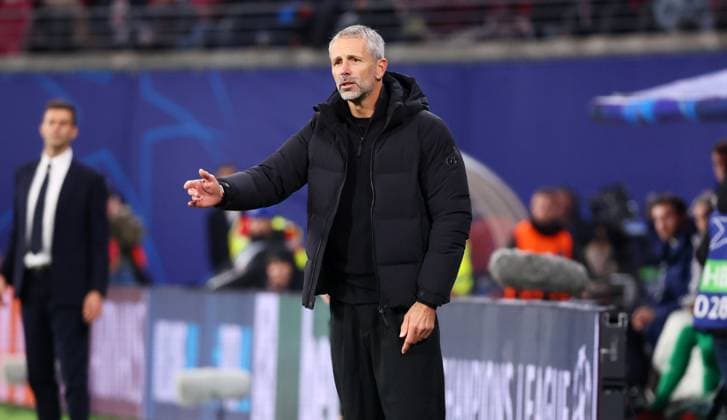 RB Leipzig Juventus Turin Champions League Leipzig, 02 10 2024, Red Bull Arena, Football, UEFA Champions League, Matchday 2 , RB Leipzig vs Juventus Turin , In the picture Coach Marco Rose, RB Leipzig , For editorial use only , UEFA regulations prohibit any use of photographs as image sequences and or quasi video ,