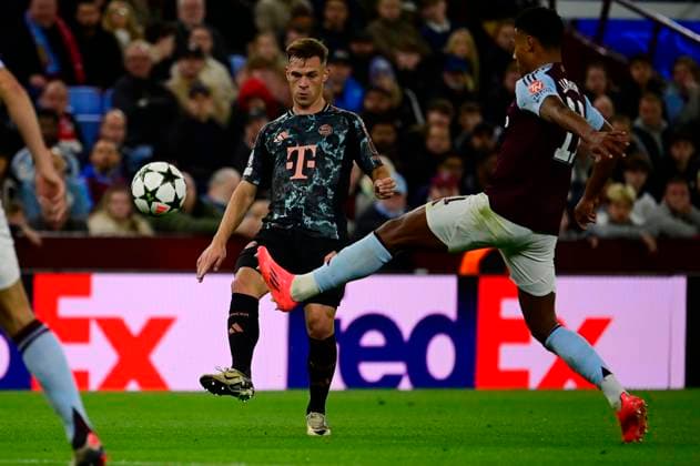 Aston Villa v Bayern Munich , Birmingham, UK - 02 Oct 2024 Joshua Kimmich of Bayern Munich during the UEFA Champions League game between Aston Villa and Bayern Munich at Villa Park, Birmingham on 02 Oct 2024 Birmingham Villa Park Birmingham GBR Copyright: xGeorgexWass PPAUKx PPA-139838