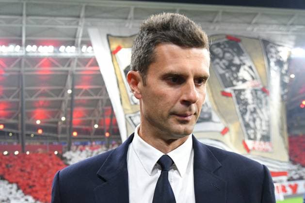 Thiago Motta Coach, Juventus Turin GER, RB Leipzig vs Juventus Turin, Football, UEFA Champions League, Matchday 2, Season 2024 2025, 02 10 2024 DFB DFL REGULATIONS PROHIBIT ANY USE OF PHOTOGRAPHS AS IMAGE SEQUENCES AND OR QUASI VIDEO GER, RB Leipzig vs Juventus Turin, Football, UEFA Champions League, Matchday 2, Season 2024 2025, 02 10 2024 Leipzig Copyright: xEibner-Pressefoto BertxHarzerx EP_BHR