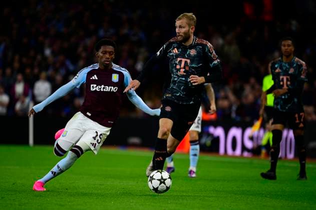 Aston Villa v Bayern Munich , Birmingham, UK - 02 Oct 2024 Konrad Laimer of Bayern Munich during the UEFA Champions League game between Aston Villa and Bayern Munich at Villa Park, Birmingham on 02 Oct 2024 Birmingham Villa Park Birmingham GBR Copyright: xGeorgexWass PPAUKx PPA-139859