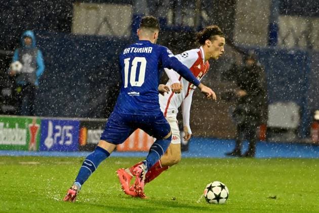 During the UEFA Champions League, League phase football match between Dinamo Zagreb and Monaco FOOTBALL : Dinamo Zagreb vs AS Monaco - UEFA Ligue des Champions 2024 2025 - 02 10 2024 IgorKupljenik Panoramic 