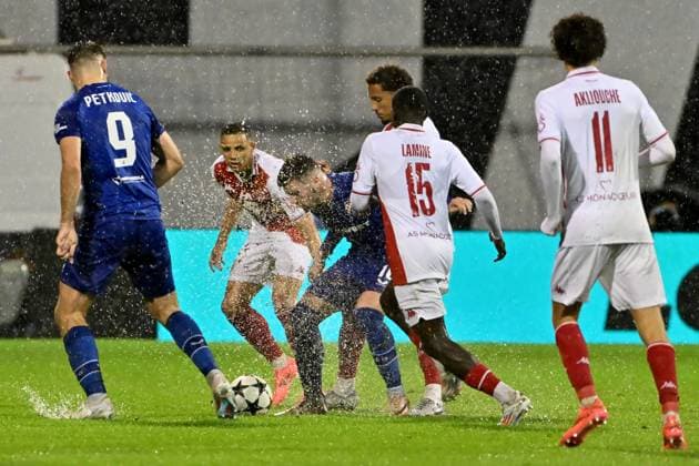 During the UEFA Champions League, League phase football match between Dinamo Zagreb and Monaco FOOTBALL : Dinamo Zagreb vs AS Monaco - UEFA Ligue des Champions 2024 2025 - 02 10 2024 IgorKupljenik Panoramic 