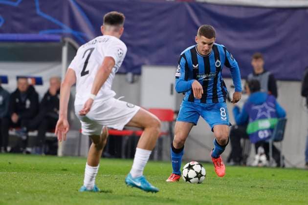 Sturm Graz v Club Brugge - UEFA Champions League KLAGENFURT, AUSTRIA - OCTOBER 02 : Tzolis Christos forward of Club Brugge pictured during the UEFA Champions League phase matchday 2 match between Sturm Graz and Club Brugge at the Worthersee Stadion on October 2, 2024 in Klagenfurt, Austria, 02 10 2024 Klagenfurt Austria  Copyright: xJanxDexMeuleneirx