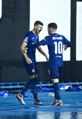 GNK Dinamo v AS Monaco - UEFA Champions League 2024 25 League Phase MD2 ZAGREB, CROATIA - OCTOBER 2: Petar Sucic of Dinamo Zagreb celebrate after scoring during UEFA Champions League 2024 25 League Phase MD2 match between GNK Dinamo v AS Monaco at Maksimir Stadion on October 2, 2024 in Zagreb, Croatia.  MarkoxLukunic PIXSELL