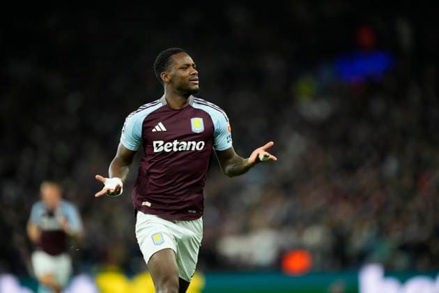 Aston Villa FC v FC Bayern München - UEFA Champions League 2024 25 League Phase MD2 Jhon Duran centre-forward of Aston Villa and Colombia celebrates after scoring his sides first goal during the UEFA Champions League 2024 25 League Phase MD2 match between Aston Villa FC and FC Bayern München at Villa Park on October 2, 2024 in Birmingham, England. Birmingham England United Kingdom  Copyright: xJosexBretonx originalFilename:bretonhernandez-astonvil241002_npl3M.jpg