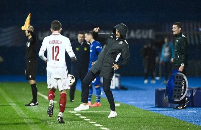 GNK Dinamo v AS Monaco - UEFA Champions League 2024 25 League Phase MD2 ZAGREB, CROATIA - OCTOBER 2: Monaco Head Coach Adi Hutter during UEFA Champions League 2024 25 League Phase MD2 match between GNK Dinamo v AS Monaco at Maksimir Stadion on October 2, 2024 in Zagreb, Croatia.  MarkoxLukunic PIXSELL