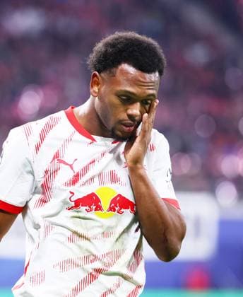 RB Leipzig Juventus Turin Champions League Leipzig, 02 10 2024, Red Bull Arena, Football, UEFA Champions League, Matchday 2 , RB Leipzig vs Juventus Turin , In the picture Lois Openda 11, RB Leipzig , For editorial use only Only editorial use , UEFA regulations prohibit any use of photographs as image sequences and or quasi video ,