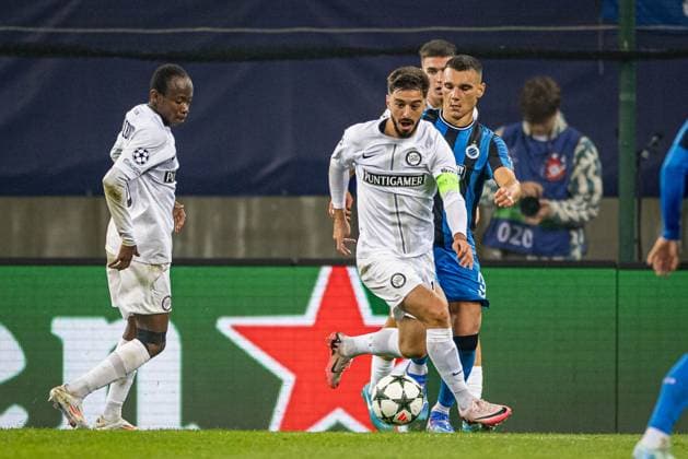 SOCCER - UEFA CL, Sturm vs Brugge KLAGENFURT,AUSTRIA,02.OCT.24 - SOCCER - UEFA Champions League, SK Sturm Graz vs Club Brugge. Image shows Otar Kiteishvili (Sturm).  GEPAxpictures xMatthiasxTrinkl