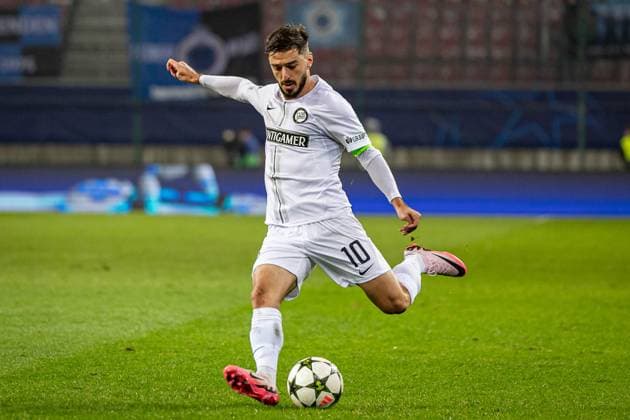 SOCCER - UEFA CL, Sturm vs Brugge KLAGENFURT,AUSTRIA,02.OCT.24 - SOCCER - UEFA Champions League, SK Sturm Graz vs Club Brugge. Image shows Otar Kiteishvili (Sturm).  GEPAxpictures xMatthiasxTrinkl