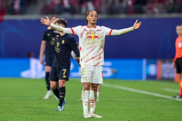 Xavi Simons RB Leipzig looks disappointed, UEFA Champions League 2024 25 League Phase MD2, RB Leipzig v Juventus, Red Bull Arena on October 02, 2024 in Leipzig, Germany Photo by Marco Steinbrenner DeFodi Images Xavi Simons RB Leipzig looks disappointed, UEFA Champions League 2024 25 League Phase MD2, RB Leipzig v Juventus, Red Bull Arena Leipzig , October 2, 2024 in Leipzig, Germany Photo by Marco Steinbrenner DeFodi Images Defodi 700 leipzig juve 20241002 088 Defodi-700