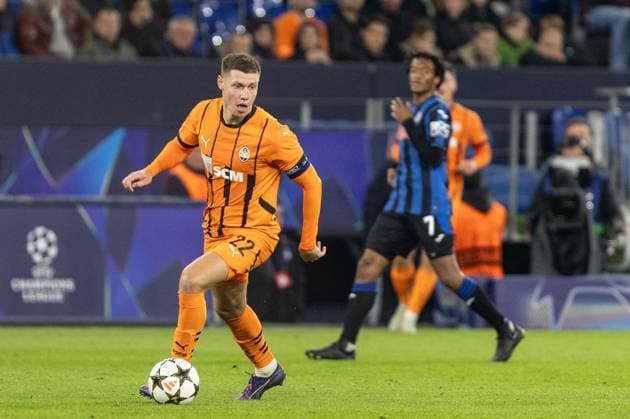 UEFA Champions League Shakhtar Atalanta 02 10 2024 Mykola Matviyenko Shakhtar, 22 UEFA Champions League Shakhtar Atalanta Arena AufSchalke, Gelsenkirchen 02 10 2024 Copyright: xBEAUTIFULxSPORTS Buriakovx