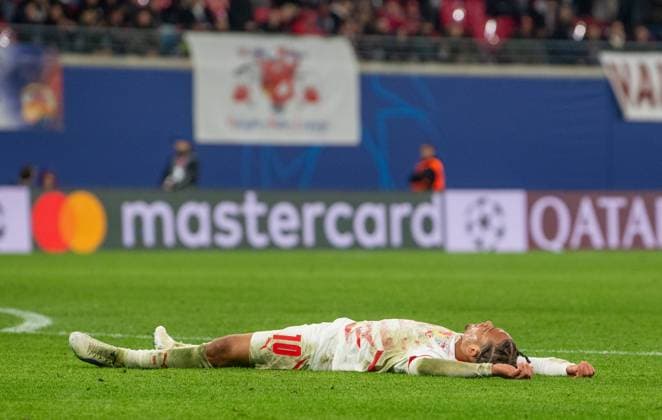 Football, Men, Season 2024 2025, Champions League League Phase, Matchday 2 , RB Leipzig Juventus Turin, Xavi Simons RB Leipzig , Disappointment after final whistle, 02 10 2024, Copyright: xSebastianxRäppold MatthiasxKochx