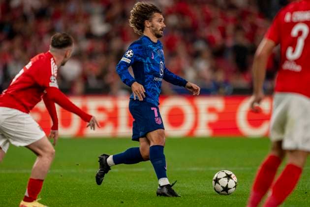Antoine Griezmann of Atletico during the UEFA Champions League 2024 25 football match between SL Benfica and Atletico Madrid at Estadio da Luz in Lisbon, Portugal (Pedro Loureiro SPP) Copyright: xPedroxLoureiro SPPx spp-en-PeLo-pedroloureirobenxmad620
