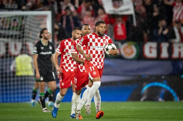 Arnaut Danjuma (Girona FC) seen during a UEFA Champions League match between Girona FC and Feyenoord at Estadi Municipal de Montilivi in Girona, Girona, Spain, on October 02 2024. Photo by Felipe Mondino  Copyright: xFelipexMondino IPAxSportx xipa-ax xx IPA_50282911 IPA_Agency_IPA50282911