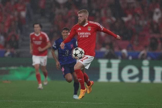 Portugal, Lisbon 2 October 2024 Uefa Champions League phase 2024 25 Matchday 2, S L Benfica Atletico de Madrid v l , Jan Niklas Beste S L Benfica Copyright: JoaquimxFerreira