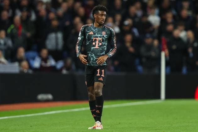 UEFA Champions League League Stage Aston Villa v Bayern Munich Kingsley Coman of Bayern Munich during the UEFA Champions League League Stage match Aston Villa vs Bayern Munich at Villa Park, Birmingham, United Kingdom, 2nd October 2024 (Photo by Gareth Evans News Images) Birmingham Villa Park West Midlands United Kingdom Copyright: xGarethxEvans NewsxImagesx