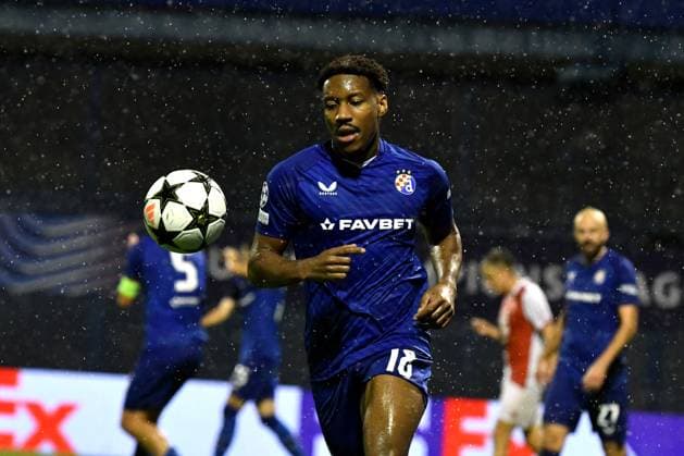 Zagreb, Croatia, October 2nd 2024: Ronael Pierre-Gabriel of Dinamo Zagreb in action during the UEFA Champions League, League phase, match between Dinamo Zagreb and Monaco at Stadium Maksimir, Zagreb, Croatia. (Natasa Kupljenik SPP) Copyright: xNatasaxKupljenikx xSPPx spp-en-NaKuSp-NNR_1009