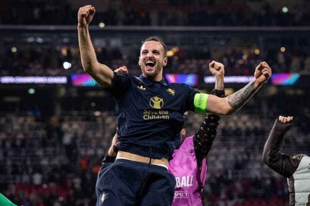 RB Leipzig v Juventus, UEFA Champions League football, Leipzig , Germany Leipzig , Germany. 02nd, October 2024. Federico Gatti of Juventus seen in celebration after the UEFA Champions League match between RB Leipzig and Juventus at the Red Bull Arena in Leipzig. Germany, Leipzig  Copyright: xGonzalesxPhoto InakixEsnaolax