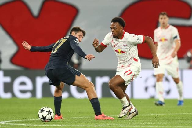 02 10 2024, xtgx, Football UEFA Champions League, RB Leipzig Juventus Turin emspor, v l Andrea Cambiaso Juventus, 27 , Lois Openda Leipzig, 11 DFL DFB REGULATIONS PROHIBIT ANY USE OF PHOTOGRAPHS as IMAGE SEQUENCES and or QUASI VIDEO Leipzig