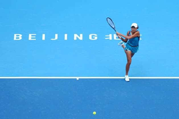 Sport Bilder des Tages BEIJING, CHINA - OCTOBER 03: Zhang Shuai of China competes in the Women s Singles Quarterfinal match against Paula Badosa of Spain on day eleven of 2024 China Open at National Tennis Center on October 3, 2024 in Beijing, China.  Copyright: xVCGx 111521699175