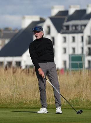 Michael Douglas on the 2nd tee. Alfred Dunhill Links Championship 2024, Day One, Golf, The Belfry, Angus and Fife, Scotland, UK - 03 Oct 2024  Copyright: xStuartxWallace Shutterstockx 14751990at