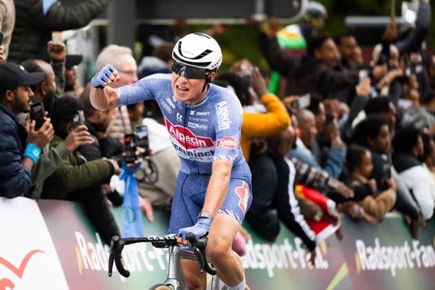 Münsterland Giro 2024, 03 10 2024 Winner Jasper Philipsen BEL, Alpecin Deceuninck , Sparkassen Münsterland Giro, Münster GER , 03 10 2024 Copyright: xBEAUTIFULxSPORTS Hilgerx