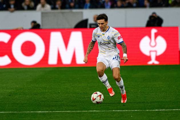 SINSHEIM, GERMANY - 3 OCTOBER, 2024: Mykola Shaparenko , The UEFA Champions League match between FC Shakhtar Donetsk vs Atalanta BC Bergamo at Pre Zero (Rhein Neckar) Arena  Copyright: xVItaliixKliuievx
