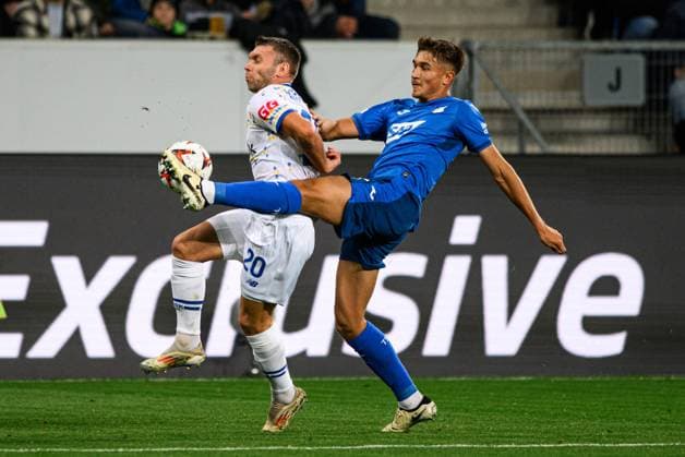 SINSHEIM, GERMANY - 3 OCTOBER, 2024: Oleksandr Karavaiev, Tom Bischof, The UEFA Champions League match between FC Shakhtar Donetsk vs Atalanta BC Bergamo at Pre Zero (Rhein Neckar) Arena  Copyright: xVItaliixKliuievx