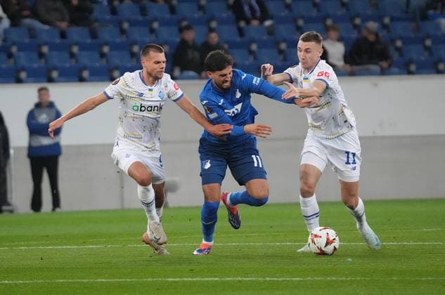 Europa League, TSG 1899 Hoffenheim vs FC Dynamo Kiev 03 10 2024, PreZero Arena, Sinsheim, Europa League, TSG 1899 Hoffenheim vs FC Dynamo Kiev , in the picture Sinsheim PreZero Arena Germany ,EDITORIAL USE ONLY